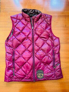 Montbell Superior Down Vest, Women's Medium, Magenta